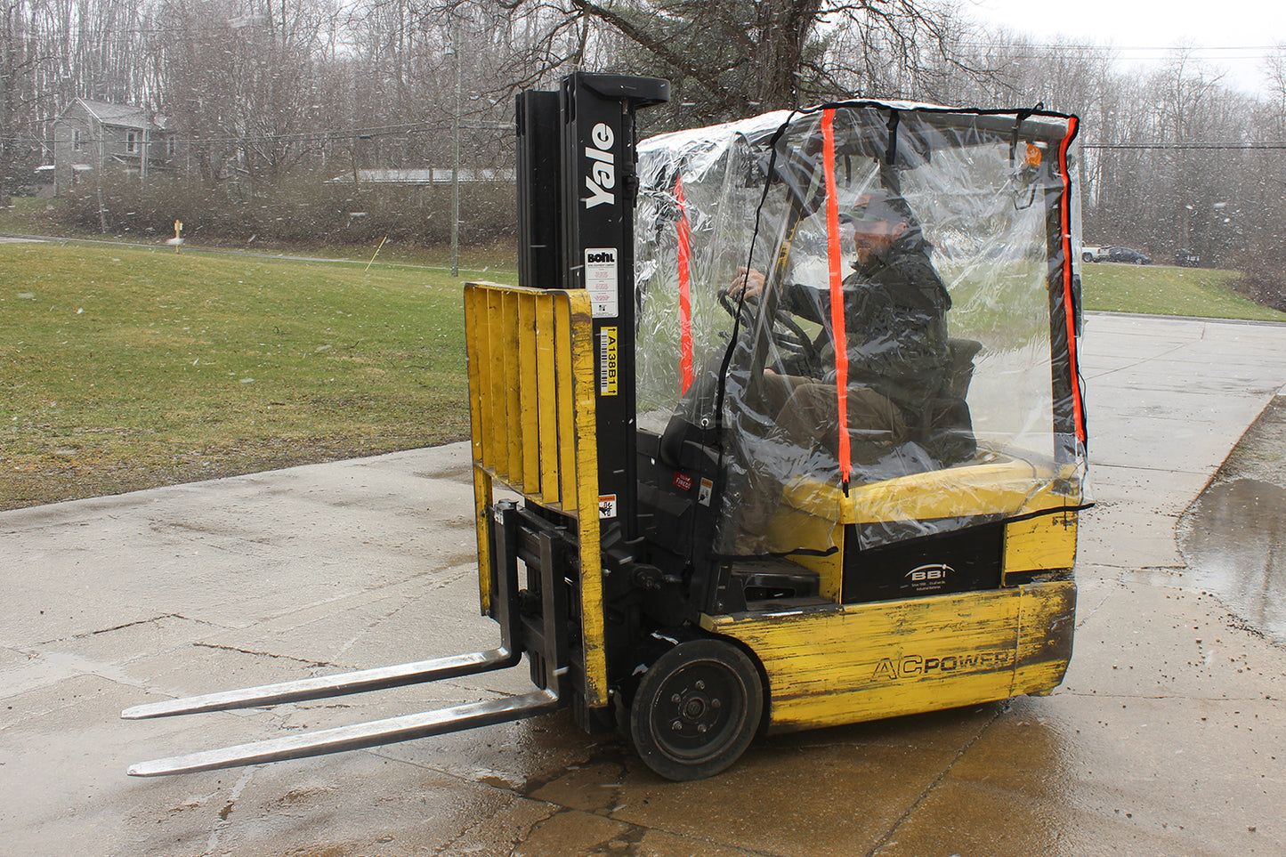 High Visibility Forklift Enclosure